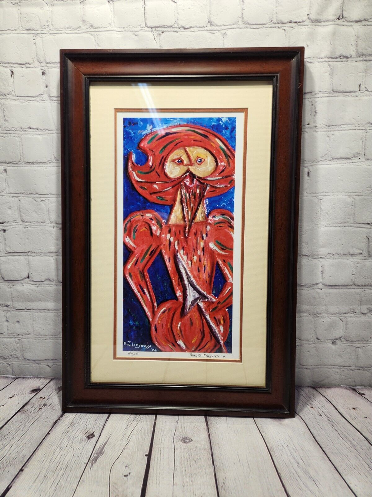 Acrylic Painting by Edna L Ildefonso - QuijoteThis is an exquisite acrylic painting by Edna L Ildefonso titled "Quijote". The painting features the iconic character Don Quichotte in a stunning portrait. The artiChas Vintage ShopAcrylic Painting