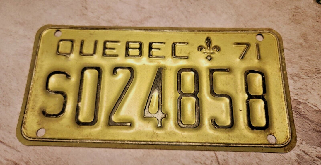 1971 quebec licence plate  1971 quebec snowmobile licence plate vintagVintage 1971 Quebec licence plate, perfect for collectors of automobilia and transportation memorabilia. This snowmobile plate was manufactured in Canada and is a grChas Vintage Shop1971 quebec licence plate 1971 quebec snowmobile licence plate vintage quebec