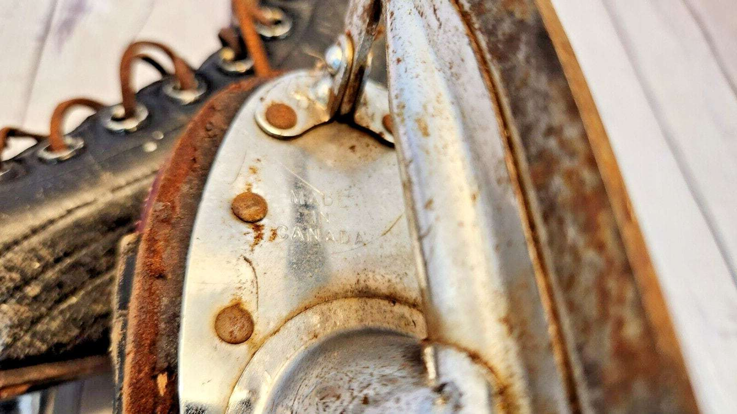Antique black ccm hockey skates size 11 leather 1930s two tone vtg Rare Vintage CCM Hockey Skates Size 11 two tone Leather from the 1930s These classic skates are a piece of hockey history. Made by CCM in Canada, the brown leather Chas Vintage ShopAntique black ccm hockey skates size 11 leather 1930s