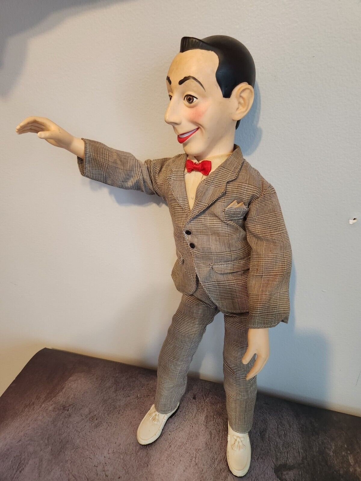 Vintage 1987 matchbox talking pee-wee herman 17” tall doll peewee ‘s pThis vintage 1987 Matchbox talking Pee-wee Herman action figure stands at 17 inches tall and is an original licensed reproduction. Perfect for any fan of the Pee-weeChas Vintage ShopVintage 1987 matchbox talking pee-wee herman 17” tall doll peewee ‘