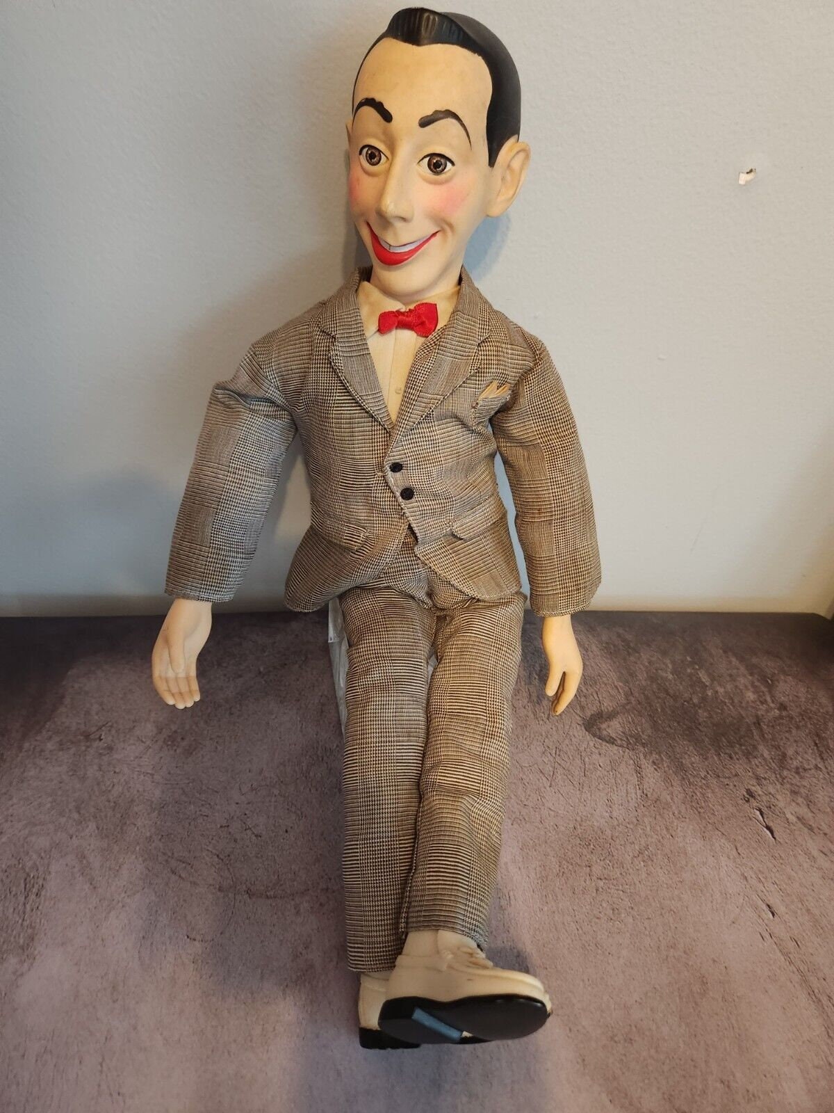 Vintage 1987 matchbox talking pee-wee herman 17” tall doll peewee ‘s pThis vintage 1987 Matchbox talking Pee-wee Herman action figure stands at 17 inches tall and is an original licensed reproduction. Perfect for any fan of the Pee-weeChas Vintage ShopVintage 1987 matchbox talking pee-wee herman 17” tall doll peewee ‘
