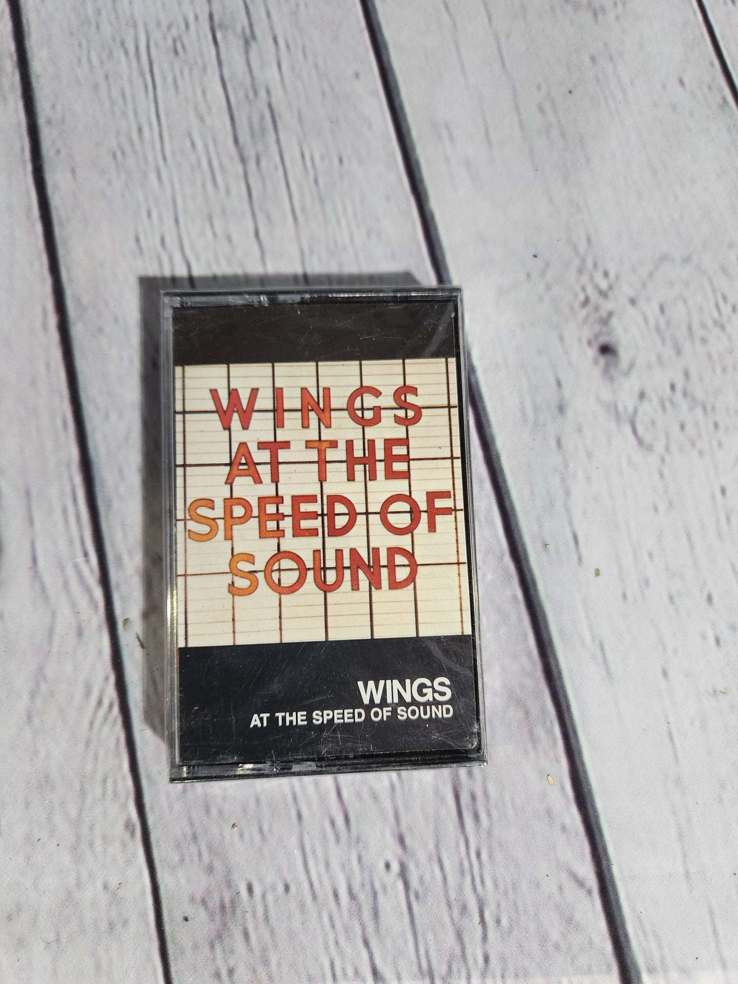 New and sealed paul mccartney wings at the speed of sound cassette blPaul McCartney, Wings at the speed of sound NEW SEALED cassette !Black Label editionTrack list :Let 'Em In
The Note You Never Wrote
She's My Baby
Beware My Love
WinoChas Vintage Shopsealed paul mccartney wings