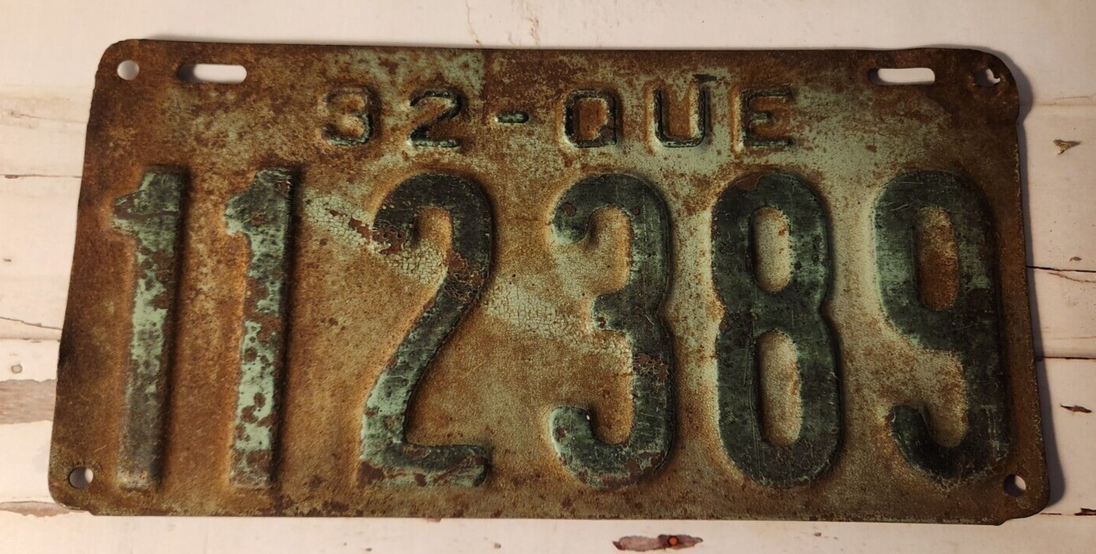 1932 Quebec licence plates Vintage Quebec licence plate. longer 6 numb
Vintage collectors' item: 1932 Quebec licence plates. This is a 6 digit longer plate
These authentic plates are a piece of Canadian history, perfect for any collecChas Vintage Shop1932 Quebec licence plates Vintage Quebec licence plate