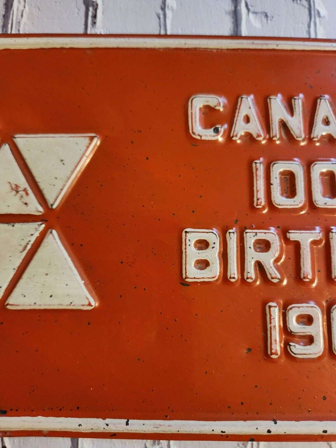 1967 canada centennial commemorative licente plate - 1967 canada boost1967 Canada centennial commemorative licente plate - 1967 Canada booster plateThis Canada 100th birthday plate is rare and in good conditionBeing a used on a car booChas Vintage Shop1967 canada centennial commemorative licente plate - 1967 canada booster plate