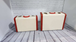 Vintage off white with red end trim set of 2 hard shell cheney suitecaGreat 2 pieces set of Cheney suitecase with KEYS !hard shell suitcases (2) with a vinyl coating. Off-white body with red end trimsand handles
Please look carfully thChas Vintage Shop2 hard shell cheney suitecase mid century suitecase made