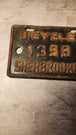 1955 quebec licence plate  vintage 1955 sherbrooke bicycle  licence plVintage 1955 Quebec bicycle licence plate featuring the city of Sherbrooke This very rare piece of bicycle history in Quebec is perfect for collectors and enthusiastChas Vintage Shop1955 quebec licence plate vintage 1955 sherbrooke bicycle licence plate