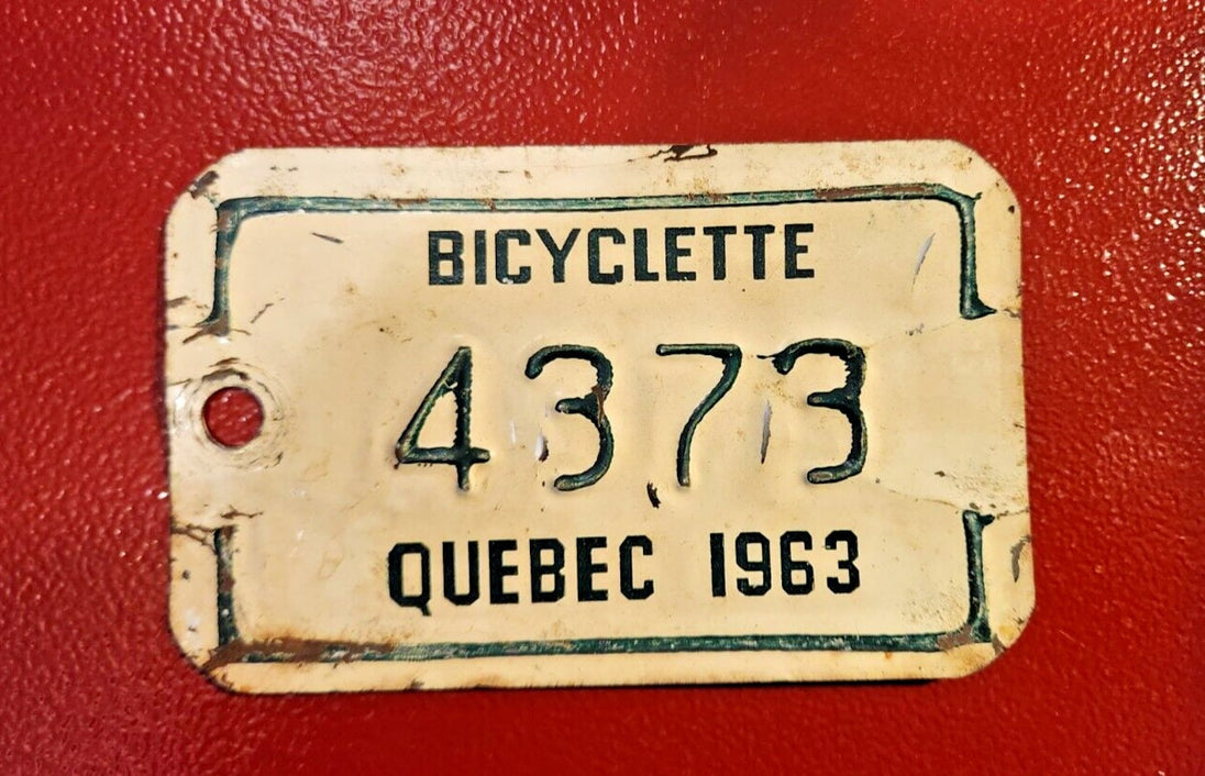 1963 quebec licence plate  vintage 1963 quebec city bicycle  licence pVintage 1963 Quebec bicycle licence plate featuring the city of Québec This very rare piece of bicycle history in Quebec is perfect for collectors and enthusiasts alChas Vintage Shop1963 quebec licence plate vintage 1963 quebec city bicycle licence plate