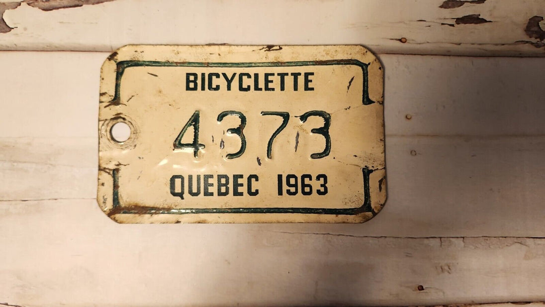 1963 quebec licence plate  vintage 1963 quebec city bicycle  licence pVintage 1963 Quebec bicycle licence plate featuring the city of Québec This very rare piece of bicycle history in Quebec is perfect for collectors and enthusiasts alChas Vintage Shop1963 quebec licence plate vintage 1963 quebec city bicycle licence plate