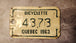 1963 quebec licence plate  vintage 1963 quebec city bicycle  licence pVintage 1963 Quebec bicycle licence plate featuring the city of Québec This very rare piece of bicycle history in Quebec is perfect for collectors and enthusiasts alChas Vintage Shop1963 quebec licence plate vintage 1963 quebec city bicycle licence plate