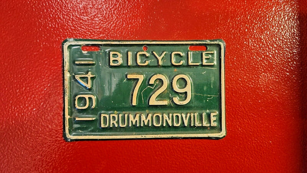 1941 quebec licence plate  vintage 1941  drummonville bicycle  licenceVintage 1941 Quebec bicycle licence plate featuring the city of Drummondville This very rare piece of bicycle history in Quebec is perfect for collectors and enthusiChas Vintage Shop1941 quebec licence plate vintage 1941 drummonville bicycle licence plate