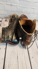 Antique  black ccm hockey skates size 11 leather 1930s  two tone vtg  Rare Vintage CCM Hockey Skates Size 11 two tone Leather from the 1930s  These classic skates are a piece of hockey history. Made by CCM in Canada, the brown leather Chas Vintage ShopAntique black ccm hockey skates size 11 leather 1930s