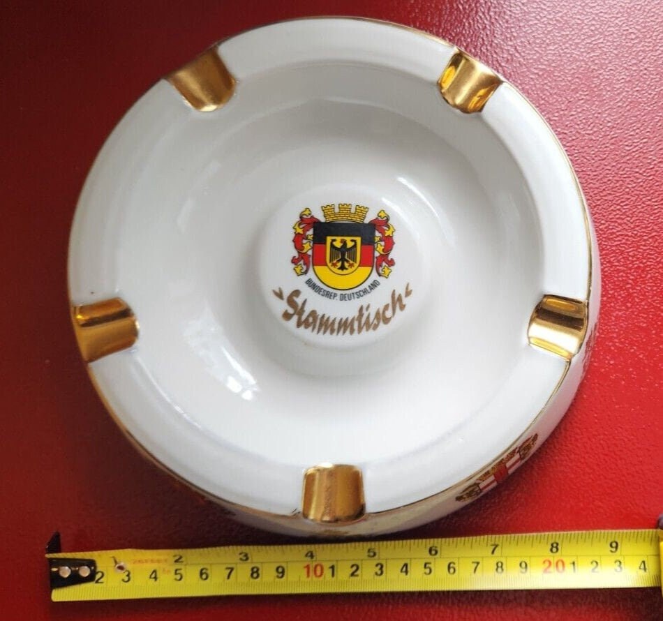 Vintage german large cigar ashtray bundesrep deutchland stammtisch likThis vintage German cigar ashtray is a must-have for any collector of tobacciana.Made in Germany, this large ashtray is designed to accommodate multiple cigars at onChas Vintage ShopVintage german large cigar ashtray bundesrep deutchland stammtisch