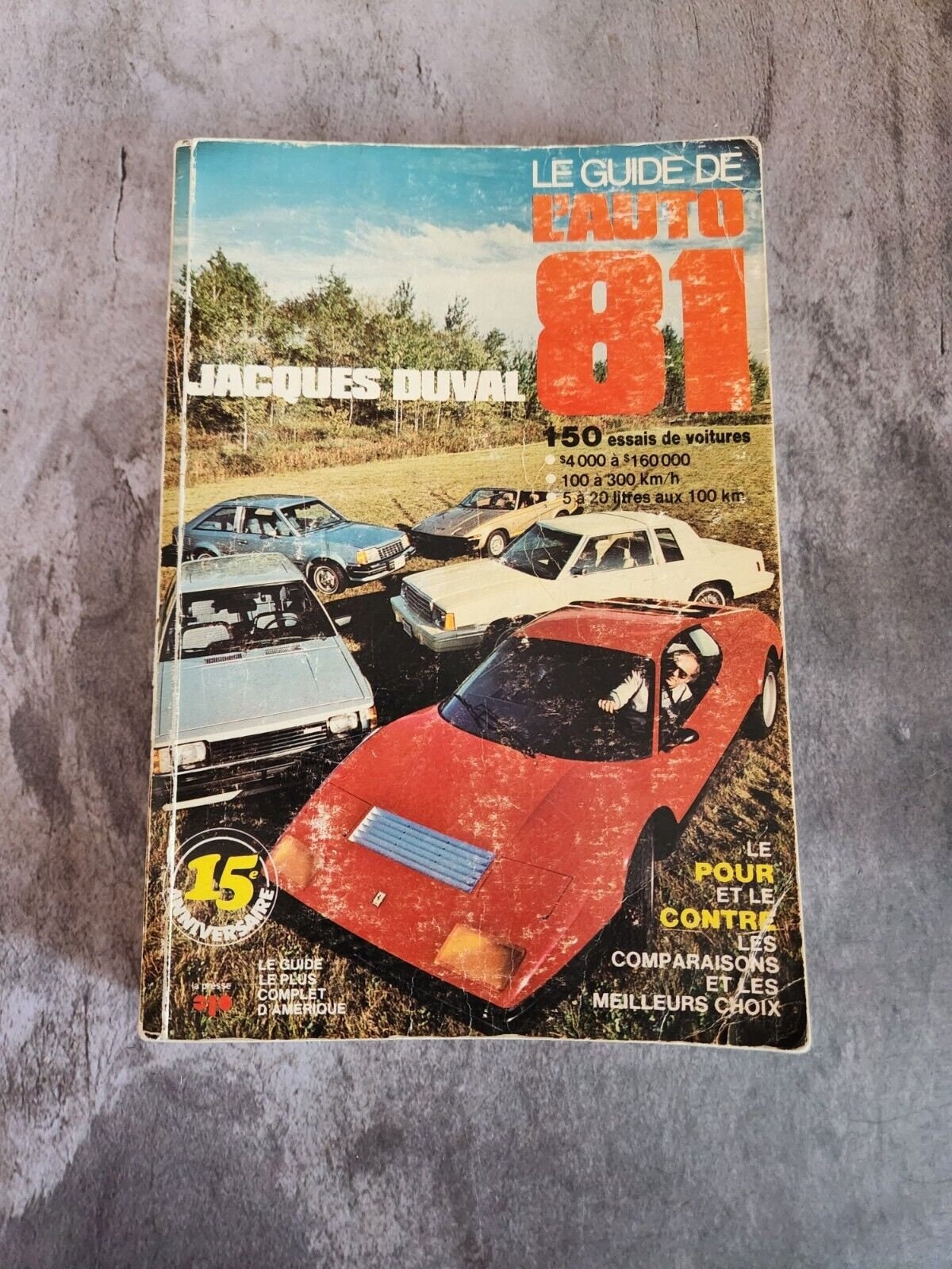 Jacques duval le guide de l'auto 1981 -  french auto buying guide for Get your hands on the 1981 edition of Jacques Duval's "Le Guide de l'auto" - a must-have for any car enthusiast! This French-language publication was printed by La PChas Vintage Shop'auto 1981 - french auto buying guide