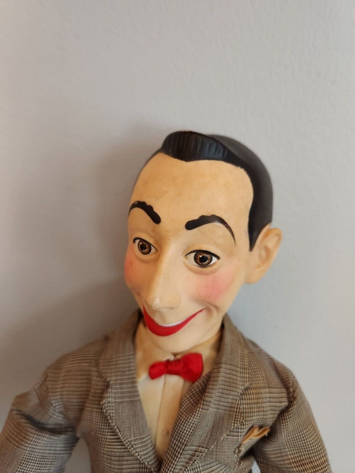 Vintage 1987 matchbox talking pee-wee herman 17” tall doll peewee ‘s pThis vintage 1987 Matchbox talking Pee-wee Herman action figure stands at 17 inches tall and is an original licensed reproduction. Perfect for any fan of the Pee-weeChas Vintage ShopVintage 1987 matchbox talking pee-wee herman 17” tall doll peewee ‘