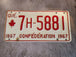 1967 quebec car licence plate quebec vintage 1967 licence plate - confVintage 1967 Quebec licence plate featuring the Confederation commemorationThis authentic piece of Canadian automobilia is a must-have for any collector or history bChas Vintage Shop1967 quebec car licence plate quebec vintage 1967 licence plate - confederation