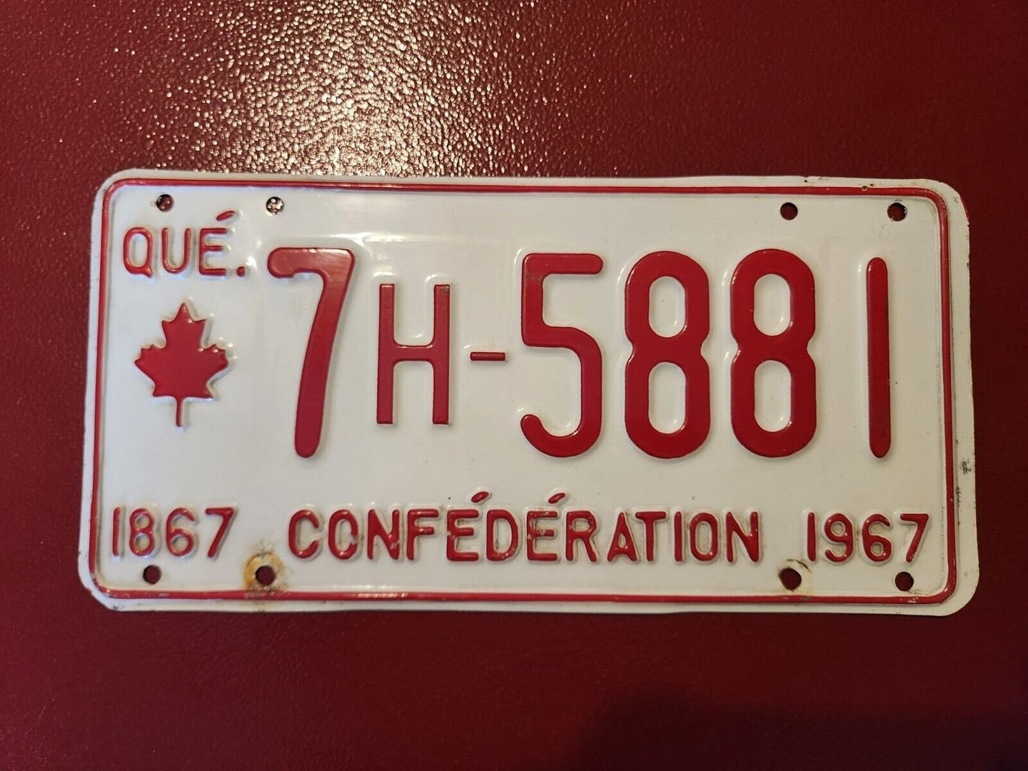 1967 quebec car licence plate quebec vintage 1967 licence plate - confVintage 1967 Quebec licence plate featuring the Confederation commemorationThis authentic piece of Canadian automobilia is a must-have for any collector or history bChas Vintage Shop1967 quebec car licence plate quebec vintage 1967 licence plate - confederation