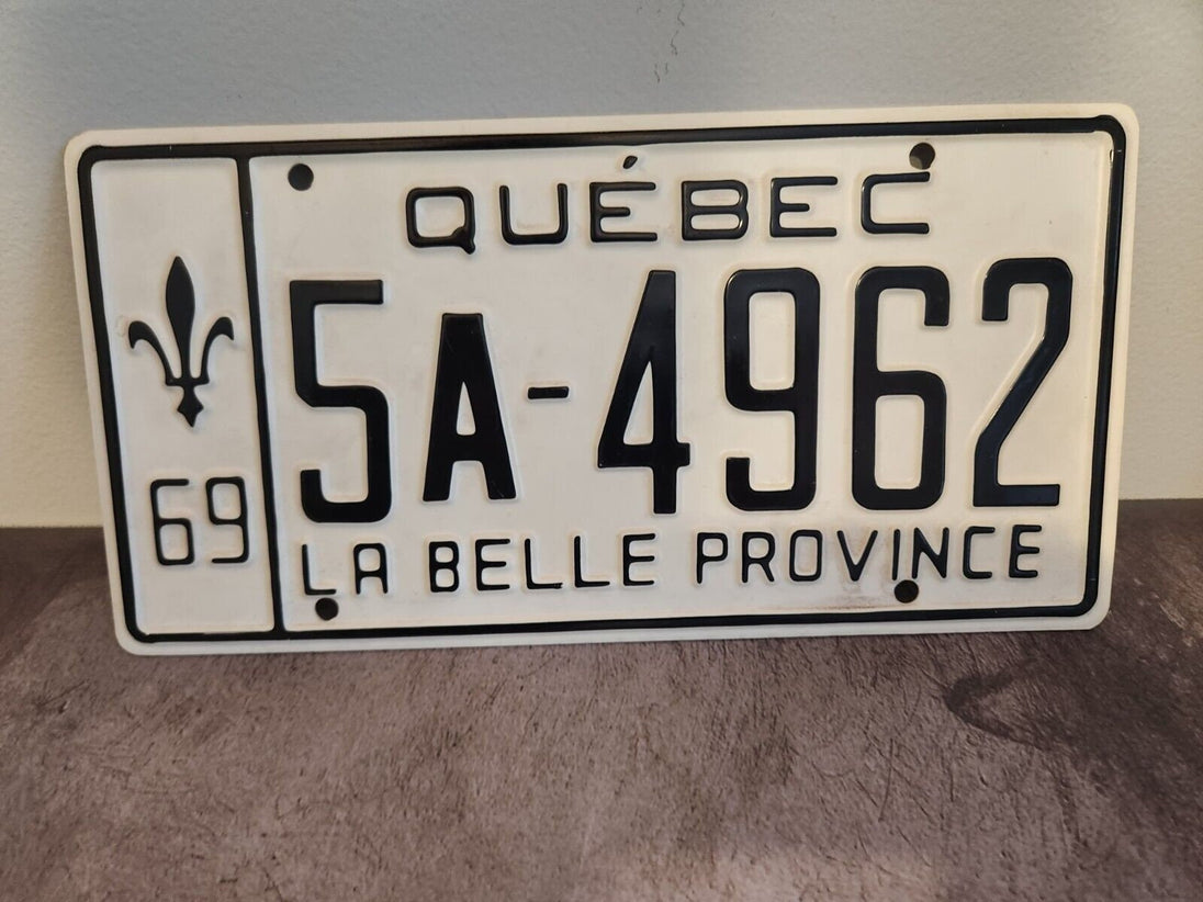 1969 quebec car licence plate - cinema prop plate not real licence plaThis 1969 Quebec car licence plate is perfect for any cinema prop or licence plate collection Please note that this is not a real licence plate , it is a movie prop Chas Vintage Shop1969 quebec car licence plate - cinema prop plate