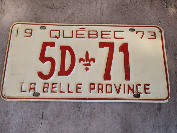 1973 quebec licence plate quebec vintage licence plate low numberQuebec 1973 licence plate, vintage and low-numbered, perfect for collectors and car enthusiasts. Made in Canada, this piece of automobilia is a rare find and a greatChas Vintage Shop1973 quebec licence plate quebec vintage licence plate low number