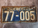 1945 quebec car licence plate vintage quebec car licence plate - greatVintage 1945 Quebec car licence plate with a great patina! This authentic piece of Quebec automotive history is a must-have for any collector of automobilia. Made inChas Vintage Shop1945 quebec car licence plate vintage quebec car licence plate - great patina