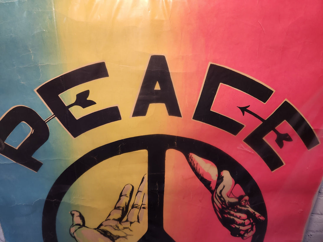 Original 1960's vintage peace and love large poster sign by steven wilVtg 60s Peace and Love Blacklight Hippie Pop Art Boho CaliforniaHippie rare and collectable pieceOriginal 1960's Vintage Peace and love large poster sign by Steven WChas Vintage Shopsteven williams hippie vintage poster vintage psychedelic poster