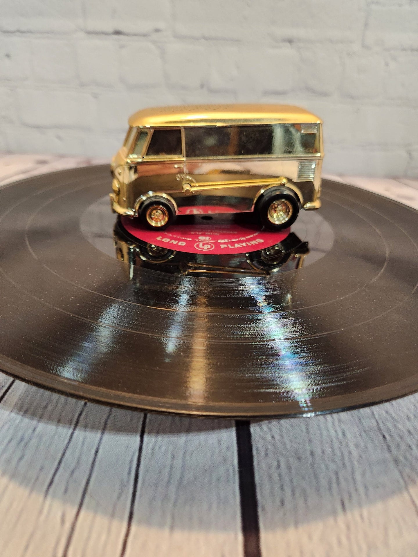 Tamco musical toy soundwagon rare gold edition vw bus record player coTamco Musical Toy Soundwagon Rare Gold Edition VW Bus Record Player Complete!Vintage Tamco Volkswagen record playerI bought this cute VW bus in the 80's Now is your Chas Vintage ShopTamco musical toy soundwagon rare gold edition vw bus record player complete