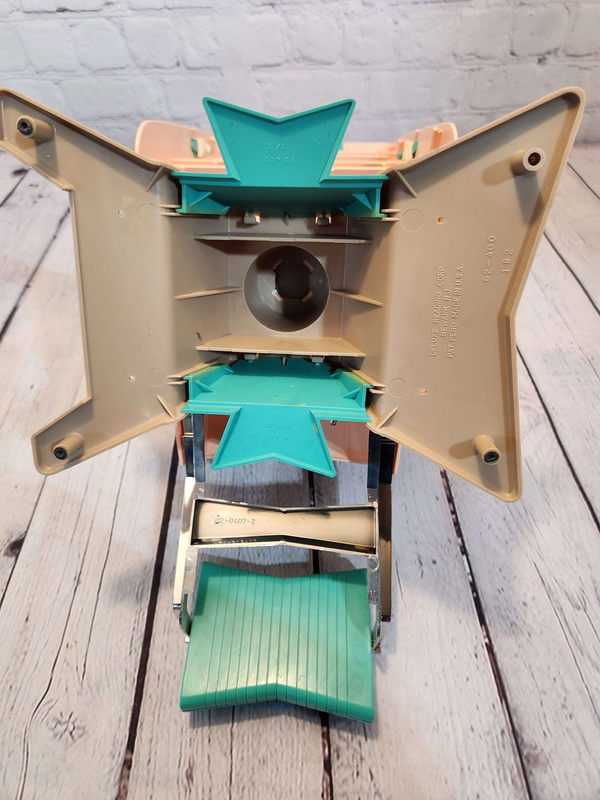 Deluxe miss beauty parlor chair for large doll hair salon 1960s vintagDeluxe Reading Miss Beauty Parlor Chair for large doll Hair saloon 1960s Vintagebeauty salon chair for large doll
Pink & aqua hard plastic beauty parlor chair isChas Vintage Shoplarge doll hair salon 1960s vintage beauty salon chair