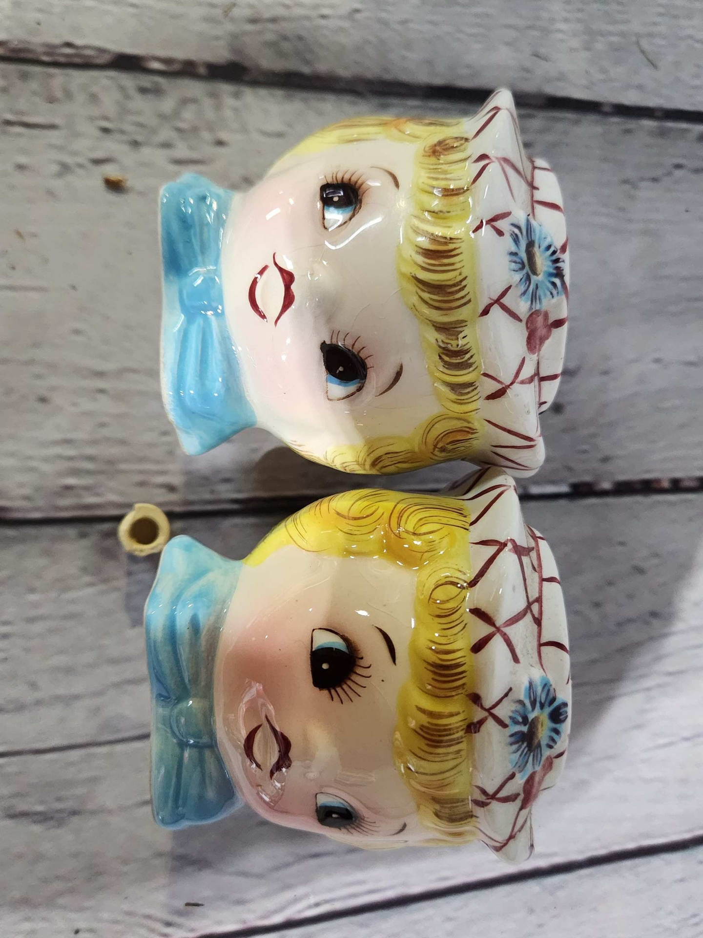 Lefton miss dainty salt and pepper shakers  from the 1950's lefton misLefton Miss Dainty salt and pepper shakers from the 1950's Lefton Miss Dainty'scollectables
These are hand painted and hard to find, in this condition. Number 7028BoChas Vintage ShopLefton miss dainty salt