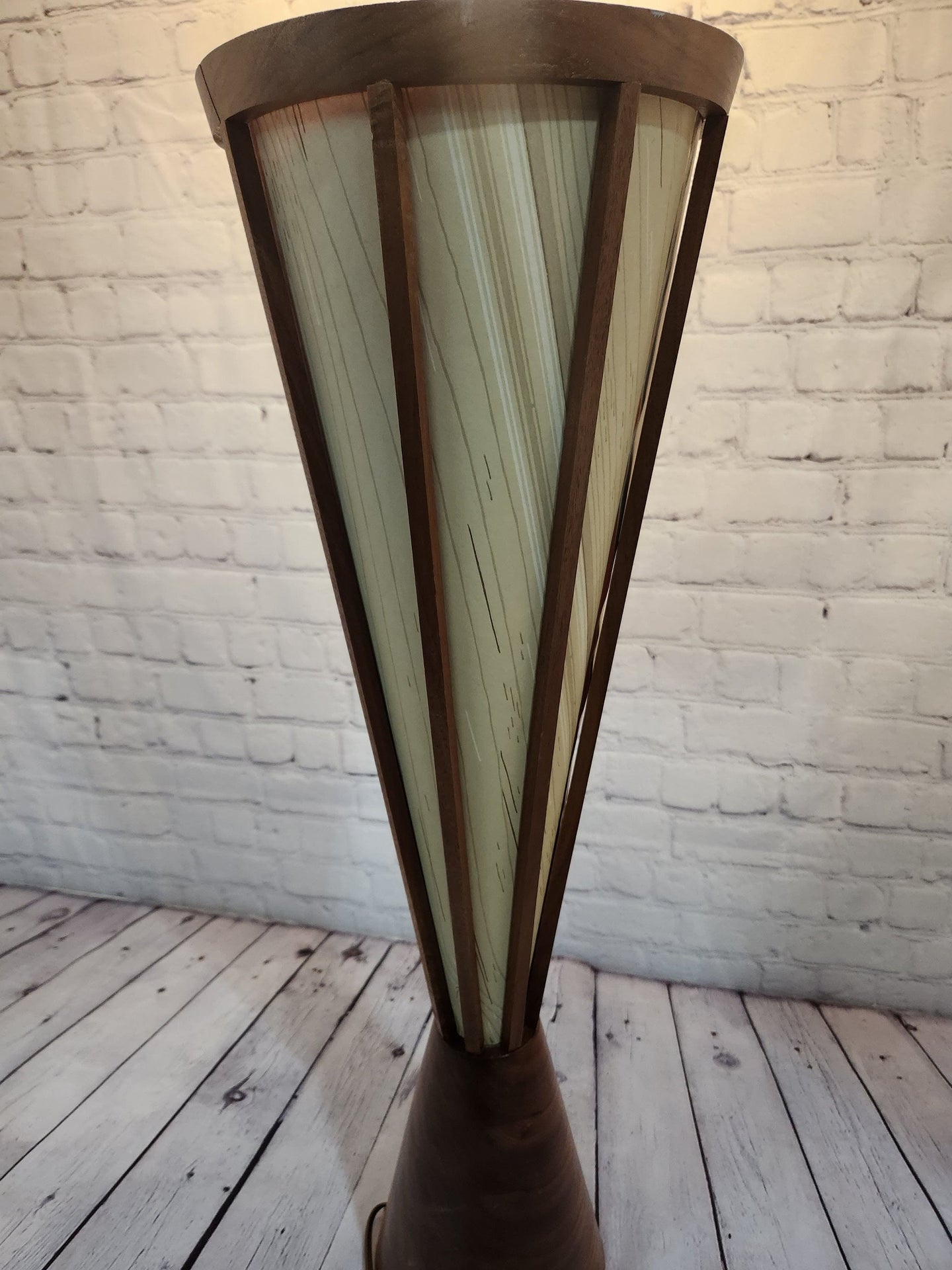 Mid century scandinavian style cone shape vintage lamp scandinavian laMid Century scandinavian style cone shape vintage lamp scandinavian lamp teakDanish style teak table lampThis beautiful table lamp is not signed. Only comparable areChas Vintage ShopMid century scandinavian style cone shape vintage lamp scandinavian lamp teak danish style teak table lamp