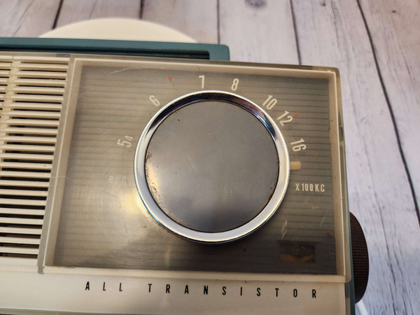 Sony portable vintage radio sony tr 6120 model rare blueSony portable vintage radio .Battery operated (4D cell batteries)Was made in Ireland in early 60'sNO major issue good condition but sold as is. Was not tested.PricedChas Vintage ShopSony portable vintage radio sony tr 6120 model rare blue