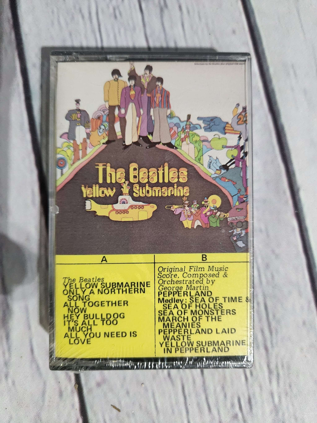 New and sealed the beatles yellow submarine cassette yellow submarine Rare Treat for Beatles Lover and collector !The Beatles Yellow Submarine new and sealed cassette !
1969 album Canadian printTrack list
A1 Yellow Submarine 2:37
A2 OnChas Vintage Shopbeatles yellow submarine cassette yellow submarine movie soundtrack