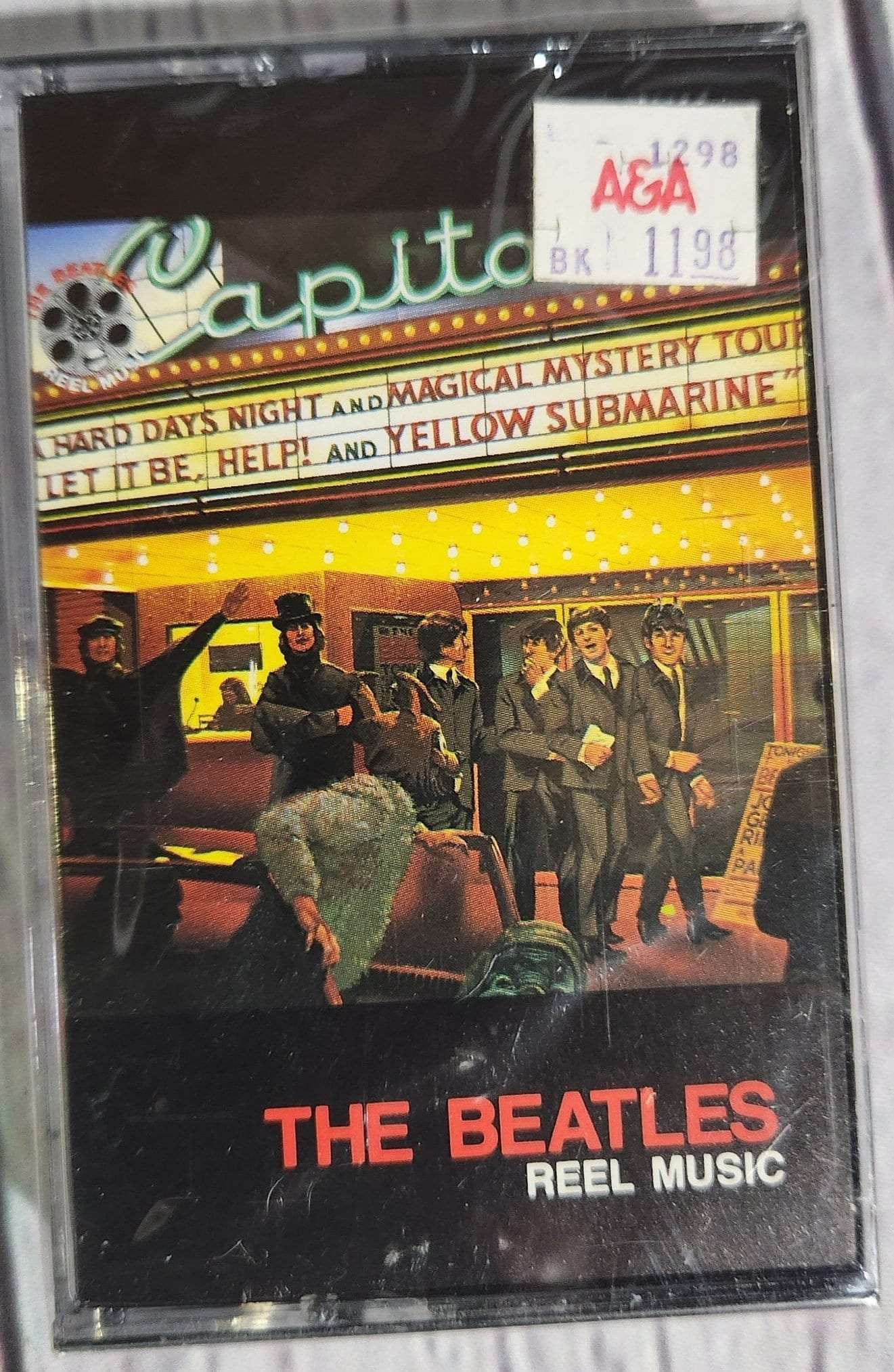 New and sealed the beatles reel music  cassetteRare Treat for Beatles Lover and collector !The Beatles Reel Music new and sealed cassette !
Compilation of some Beatles greatest songs !Track list
A Hard Day's NighChas Vintage Shopbeatles reel music cassette