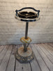 Mid century modern standing ashtray ashtray made in 50's  vintage chroMid century modern standing Ashtray made in the 50'smetal Vintage standing ashtray with 2 beautiful marble rings Art deco ashtrayThis ashtray has a very elegant shapChas Vintage Shop2 beatutiful marble rings art deco ashtray