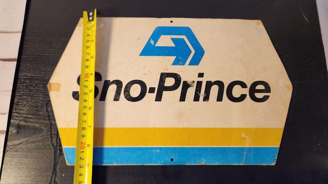 1970's sno prince  vintage cardboard dealer sign vintage snowmobile deThis vintage cardboard dealer sign from the 1970s features the iconic Sno Prince logo and is a must-have for collectors of gas and oil memorabilia. The multi-coloredChas Vintage Shopsno prince vintage cardboard dealer sign vintage snowmobile dealer sign