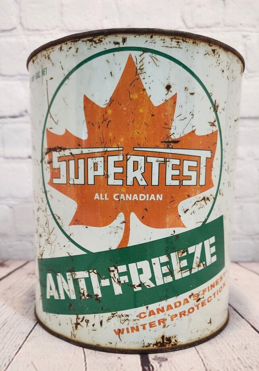 Vintage supertest anti freeze  1 gallon can   Vintage canadian SuperteThis vintage Supertest anti-freeze 1 gallon can is a must-have for any collector of gas and oil memorabilia. Made in Canada, this original and authentic can featuresChas Vintage ShopVintage supertest anti freeze 1 gallon