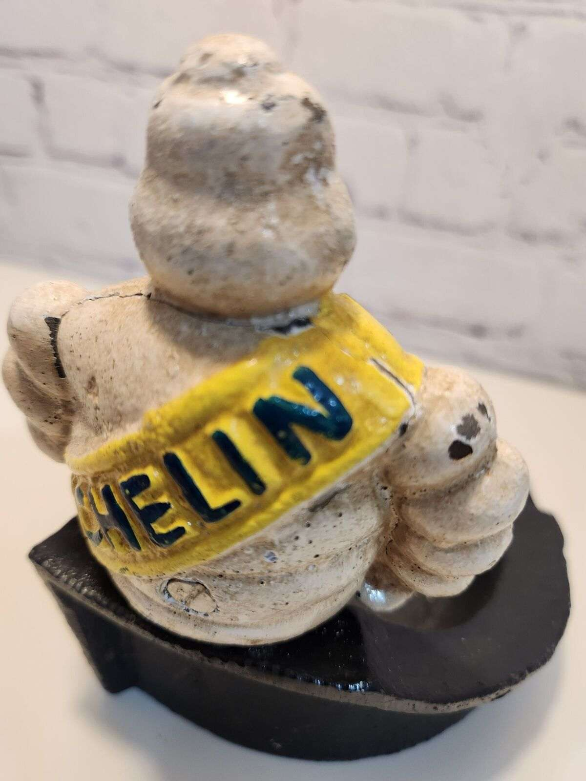 Michelin man vintage cast iron astray  bibendum cast iron vintage antiThis vintage cast iron ashtray features the iconic Michelin Mancharacter,BibendumThe heavy ashtray is a unique piece of advertising memorabilia that would make agreaChas Vintage ShopMichelin man vintage cast iron astray bibendum cast iron vintage antique