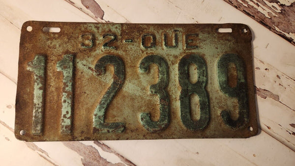 1932 Quebec licence plates Vintage Quebec licence plate. longer 6 numb
Vintage collectors' item: 1932 Quebec licence plates. This is a 6 digit longer plate
These authentic plates are a piece of Canadian history, perfect for any collecChas Vintage Shop1932 Quebec licence plates Vintage Quebec licence plate