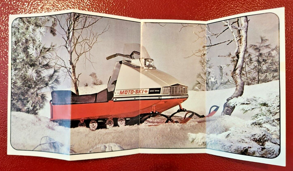 1971 Moto Ski  Mini Sno model vintage snowmobile leaflet  3 X6 unfold WOOOOOOWWWWGet your hands on this Moto SKI MINI SNO vintage snowmobile leaflet from 1971! 
This double side -page lealet, measure 3 inches by 6 inches when folded anChas Vintage Shop1971 Moto Ski Mini Sno model vintage snowmobile leaflet 3 X6 unfold 12 inches